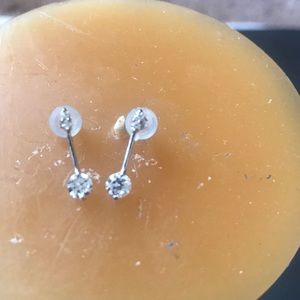 Dainty rhinestone earrings